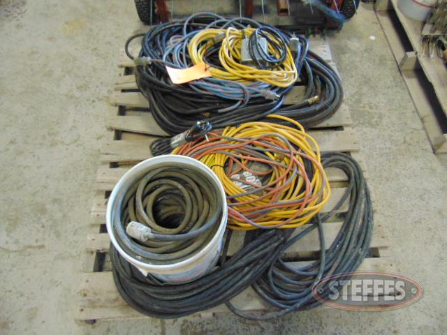 Pallet of hoses, electrical cords, 25--50-,_1.JPG